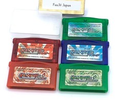 Lot 5 Pokemon Emerald Red Leaf Green Ruby Sapphire Gameboy Advance GBA Tested