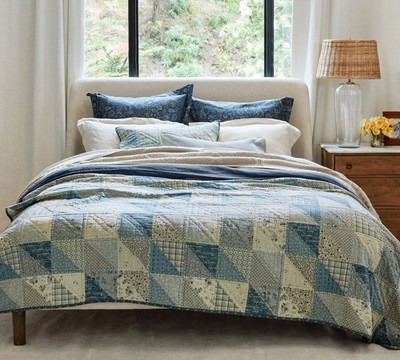 Pottery Barn Ellis Reversible Quilt  Full/Queen  King/Cal. King (US STOCK)