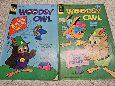 Woodsy Owl Comic Books Lot Of 2 Whitman/Gold Key 1974