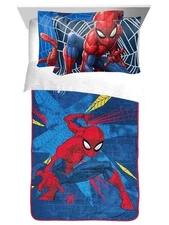 Spider-Man Kids 3pc Throw & Pillowcase Set-AB08HVMN4LJ3, AB09XN6656V3