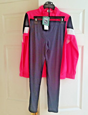 PUMA Girls Full Zip Jacket Set Active Top Bottom Sets Size 12-14 NEW