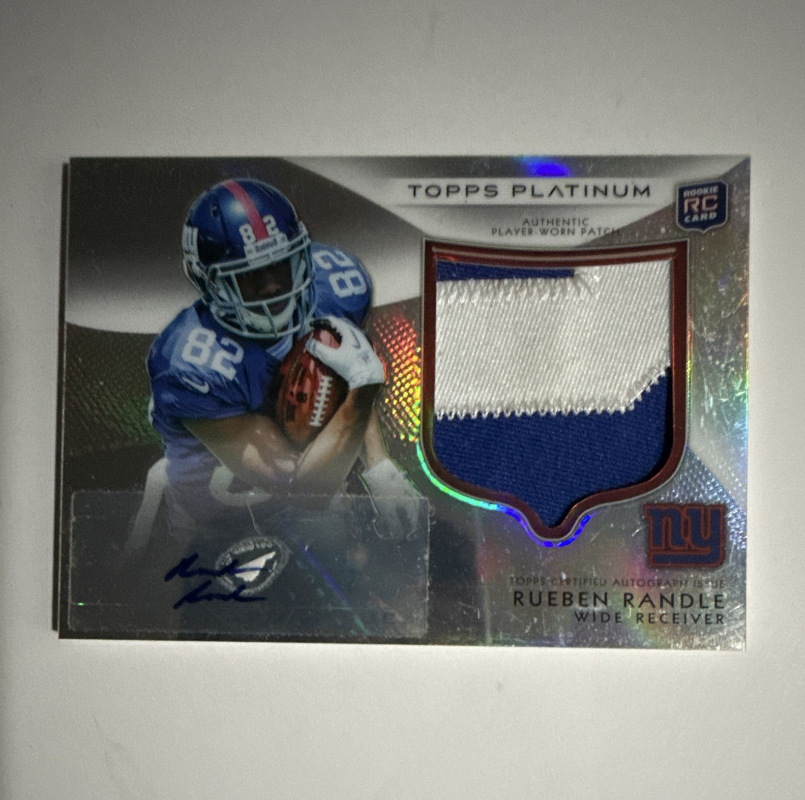 Rueben Randle Topps Platinum #122 Autograph Patch
