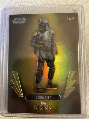 2025 Topps Disney Genesis Star Wars Boba Fett #8 Gold Foil 48/50
