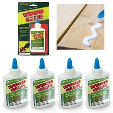 4 Pc Wood Glue Super Strong Carpenter Repair Adhesive Bond Fast Dry Transparent