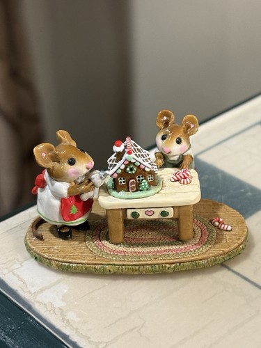 Wee Forest Folk Figurine M-227 - Home Sweet Home White Dress, No Box