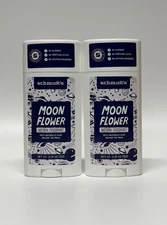 Schmidt's Moon Flower Natural Deodorant 3.25 oz Each Brand New ( Pack of 2 )