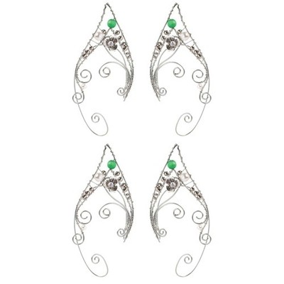  2 Pairs Ohr-accessoires Ohrringe Zum Klipsen Manschettenohrring Ohrclip