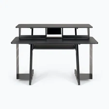 On-Stage WS7700B Large Black Studio Workstation Desk Recording/Mixing