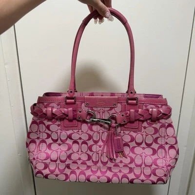 バッグ vintage coach pink signature bag F18826 Pink Coach Purse for sale - eBay