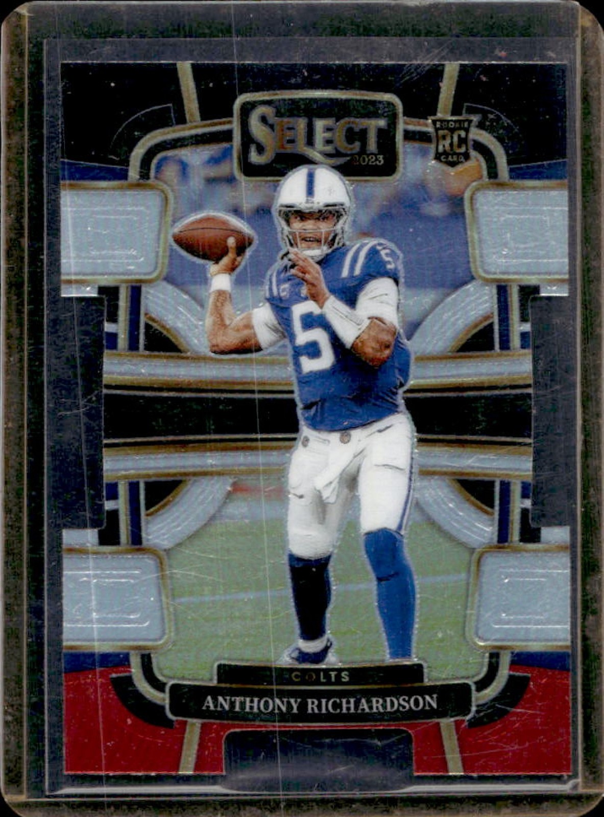 2023 Select Anthony Richardson RC Black and Red Prizm Die Cut Concourse #43