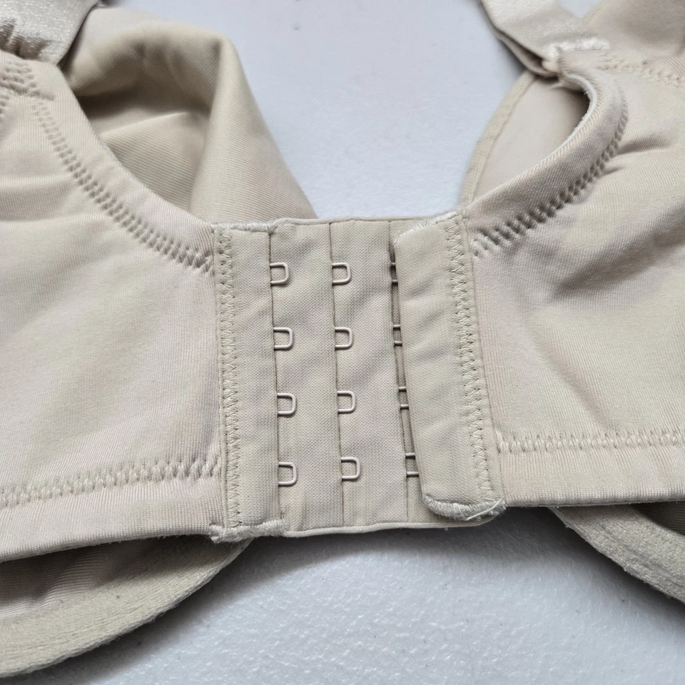 Vanity Fair Women Bra 40D Beige Floral Minimizer Underwired Lace Unlined - Image 3 of 4