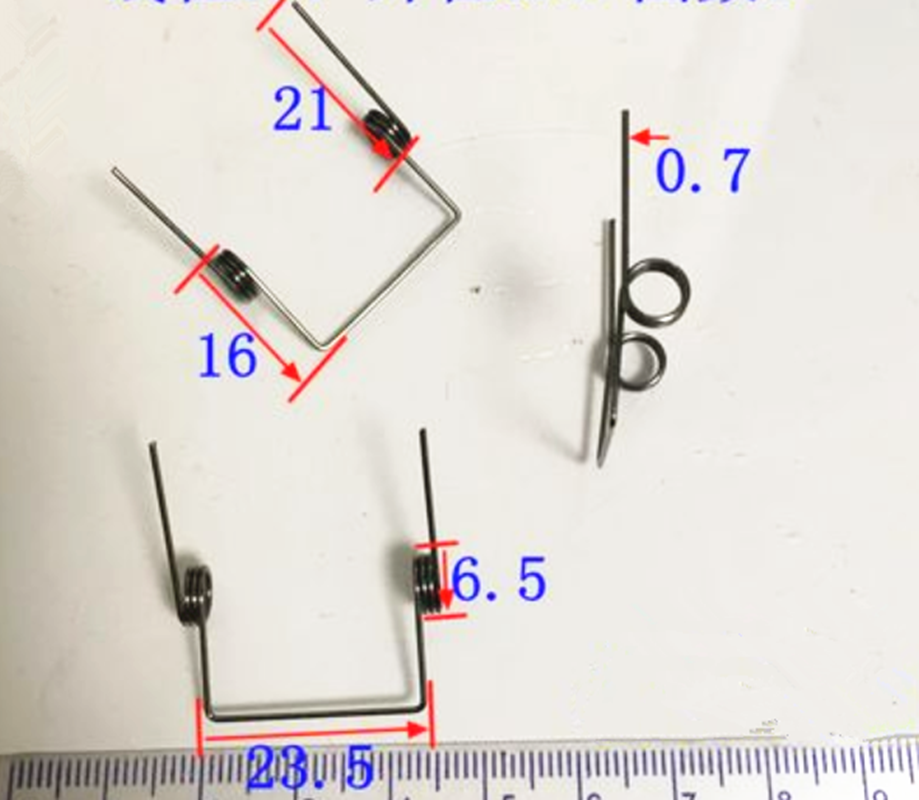 New 6pcs Wire diameter 0.7mm Double torsion spring Torsion spring eBay