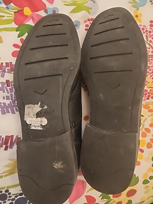 Size 12 - Cole Haan Black Leather Wingtip Oxford Shoes Men  display picture 1