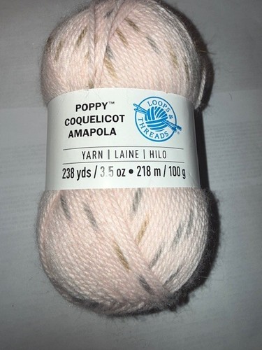 Loops & Threads Yarn POPPY nylon acrylic blend - 238yd 3.5oz 218m 100g - Picture 22 of 25