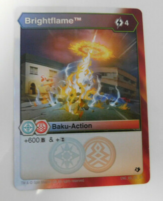 BAKUGAN Alliance HAOS/PYRUS ''BRIGHTFLAME'' Baku-Action Card +600B 65_CO_SV