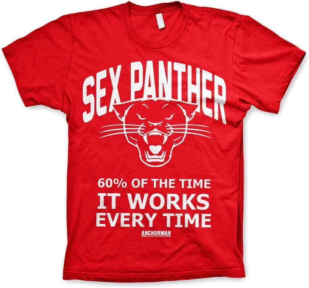 Красная футболка ведущего Секс-Пантера