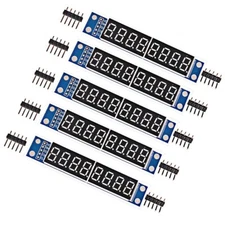 Stemedu 5PCS 8-Digit 7 Segment MAX7219 Digital Segment Module Seven Section 8...