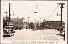 Mt. Pleasant, PA RPPC 1930s - Main Street Looking East & Soldiers Memorial