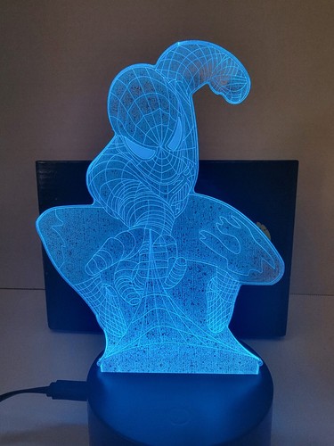 Creative 3D Marvel Spider-man RBG Nighlight LED Lamp - Picture 8 of 14