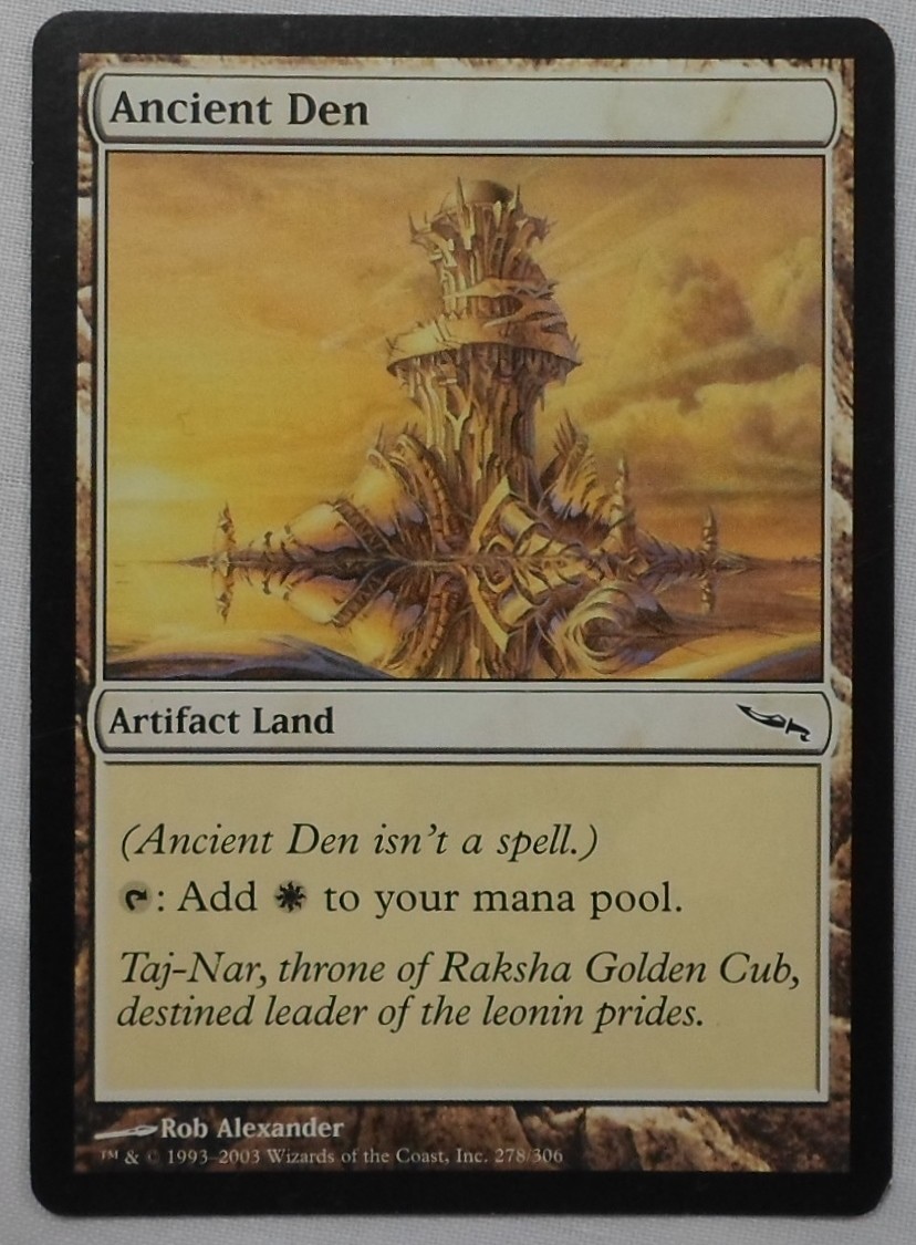 MAGIC THE GATHERING MTG 2003 MIRRODIN WHITE ANCIENT DEN ARTIFACT