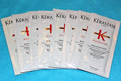 8x10ml KERASTASE SHAMPOO bain satin riche NUTRITIVE sachet