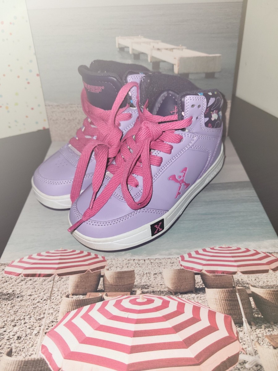 HEELYS Sidewalk Sport Hi Top KIDS Skate Boots Trainers GIRLS Siz