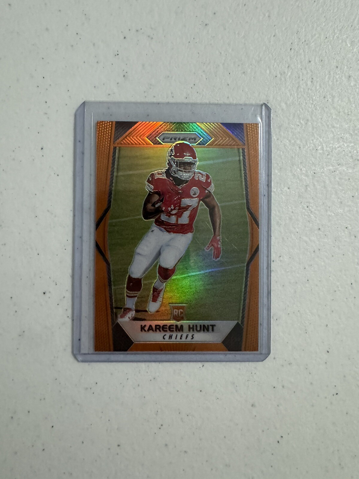 Kareem Hunt 2017 Prizm Orange Rookie /275 Kansas City Chiefs