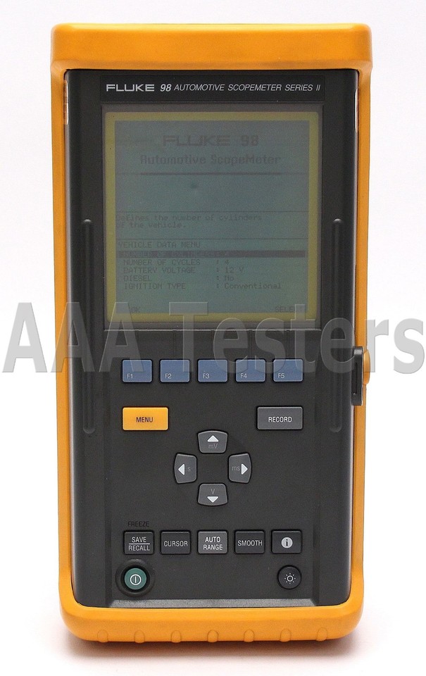 Fluke 98 Series II Automotive Scopemeter 300V Handheld Dual Channel