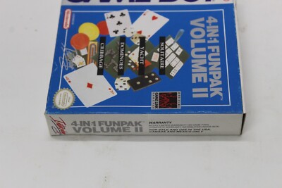 4-in-1 Fun Pak: Vol. 2 (Game Boy, 1993) Rare CIB 40421810123