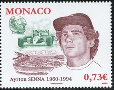 Monaco #YT2709 MNH 2009 Racing Drivers Ayrton Senna [2568]