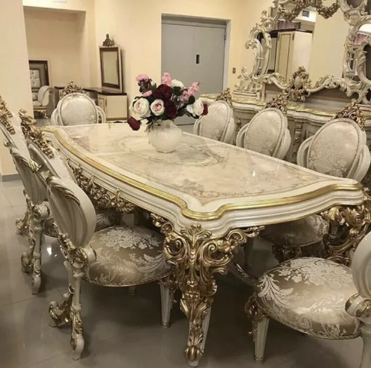 Used glass dining table set deals