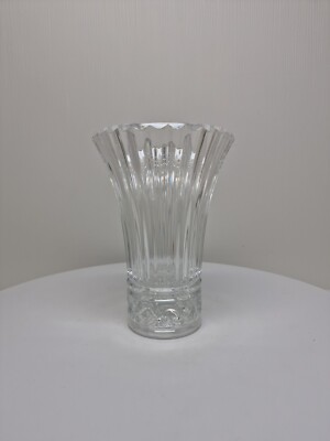 Vintage Cristal D arques-Durand CARROUSEL 6.5''H Flower Vase Fluted D51