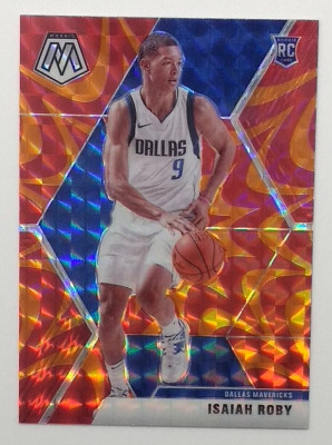 Robby取引 2019-20 Panini Mosaic Reactive Orange Prizm Isaiah Roby Rookie RC