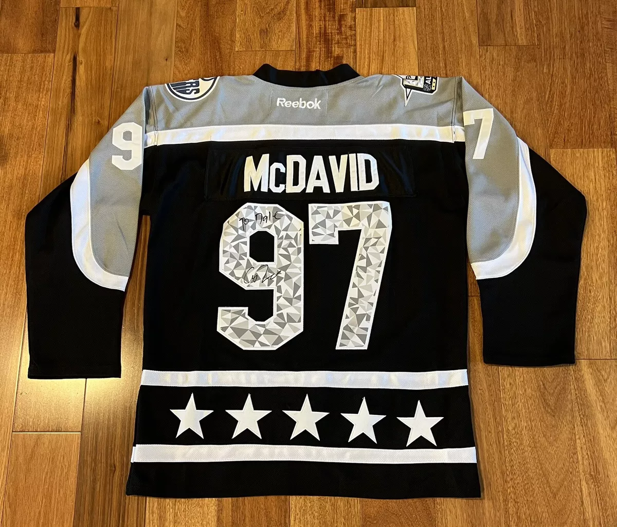 Connor Mcdavid Signed First Career All Star Game Jersey Black 16