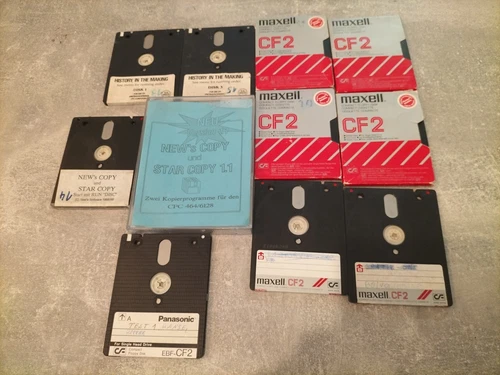 10 Stück 3" CF2 Disketten Maxell, Panasonic