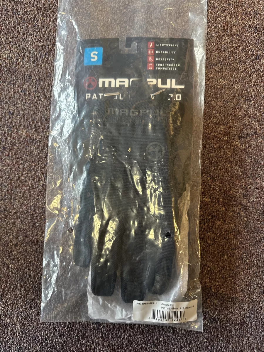 Magpul 122276 Patrol Glove 2.0 Leather Nylon Black Small Unisex