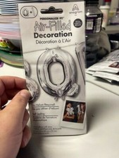 Anagram Number "0" Silver Minishape 16" Foil Balloon New 