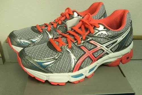 Women's ASICS  Gel - EXALT 2 Medium width Sneaker Lightning /coral/turquoise