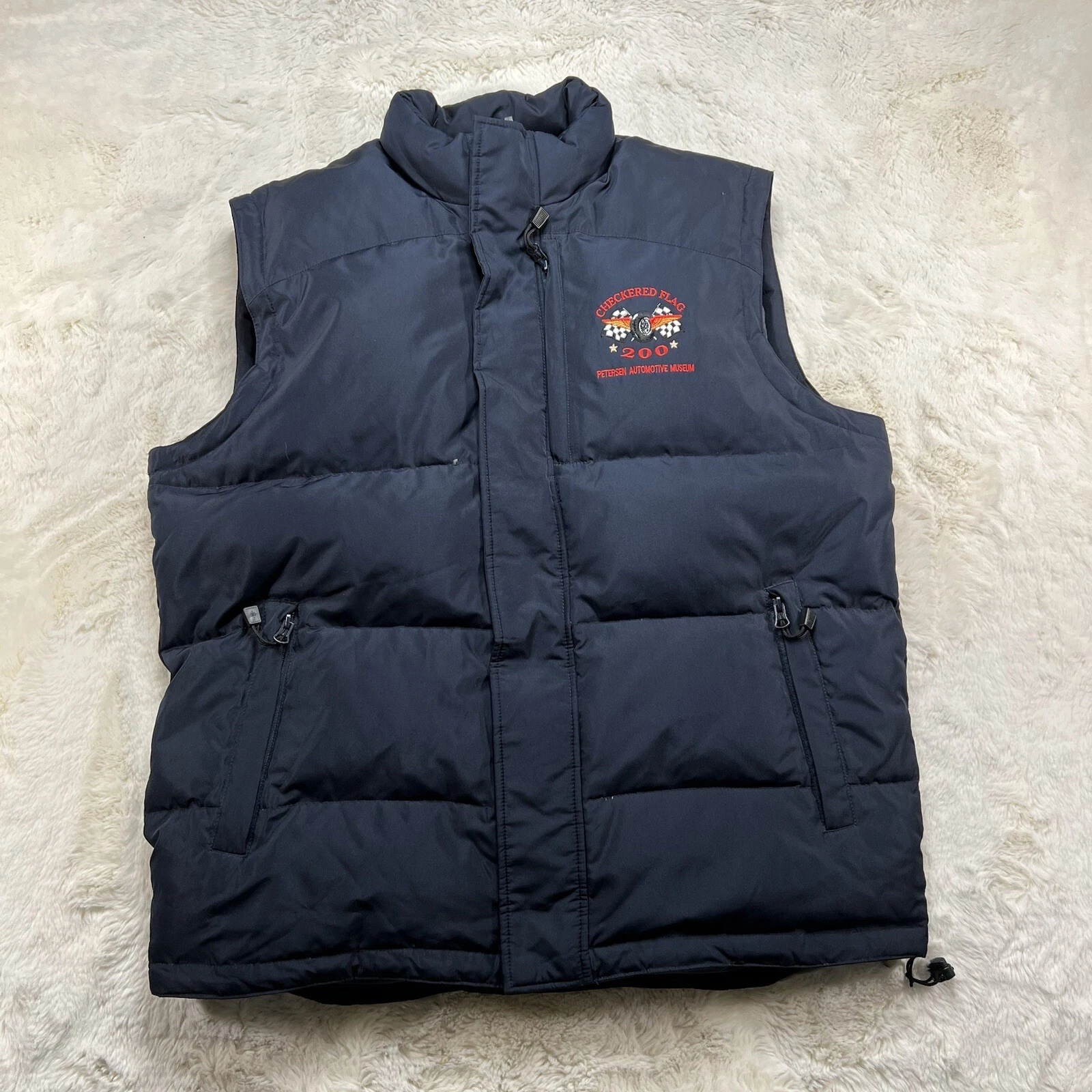 Checkered Flag 200 Petersen Automotive Museum Hagerty Vest Mens Size 2XL - Black
