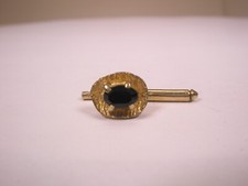 SINGLES 1 3/8" Oval Black Rhinestone Vintage Formal Tuxedo Prom Shirt Stud b149