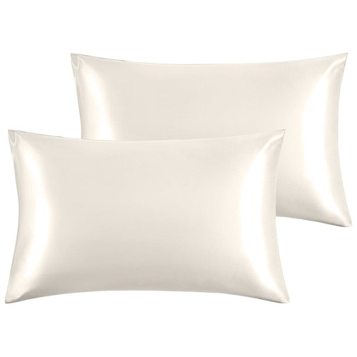 Premium Satin Silk Pillowcases For Hair And Skin 2 Pack Soft Pillow Cases Covers - Picture 82 of 137