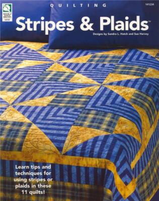 House of White Birches STRIPES & PLAIDS QUILTING Quilt Patterns BOOK ~ NEW