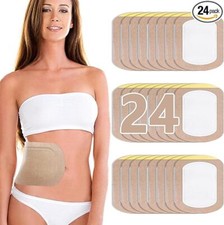 24Pcs Castor Oil Pack Wrap Organic Cotton Castor Oil Patches Disposable Self-...