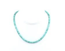 Seafoam Green Turquoise Necklace, Smooth Sleek Modern Layering Choker Jewelry