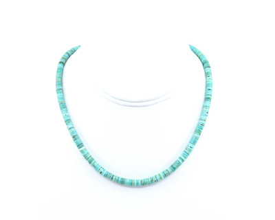 Seafoam Green Turquoise Necklace, Smooth Sleek Modern Layering Choker Jewelry