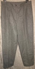 Vintage Pants Wool Blend Sag Harbor Elastic Sides Waist Grey Lined Women Size 16