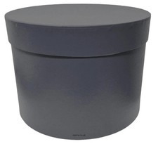 1 x Large Grey Flower Hat Box