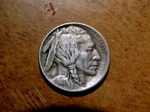 Nice First Year of Issue 1913-P Type One Buffalo Nickel B14