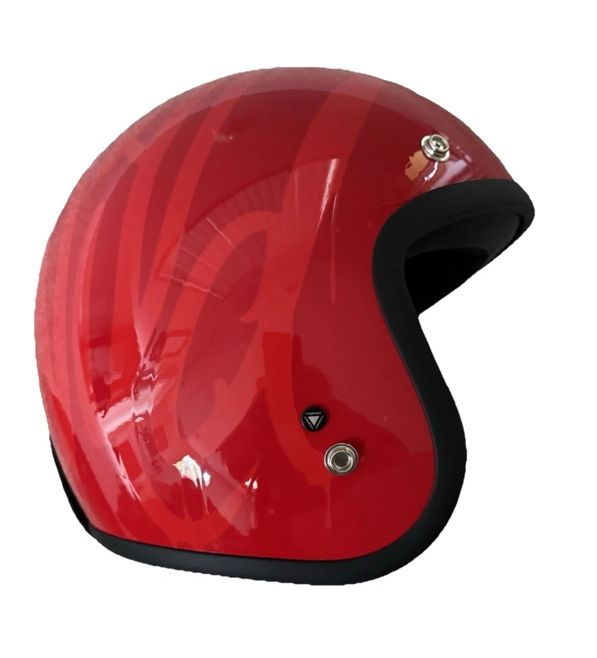 TORC T-50 Del Mar Stay Wild Red Open Faced DOT (MED) MC Helmet Sale - Image 3 of 4
