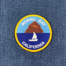 Morro Bay Patch - Embroidered San Luis Obispo California Badge 3" (Iron On)
